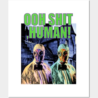 OHH SHIT, HUMAN Posters and Art